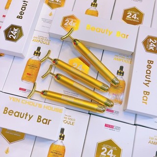 Thanh lăn 24k massage mặt Beauty Bar giúp nâng cơ , ngăn ngừa lão hoá nhăn da - CÔ THƯ MARKET