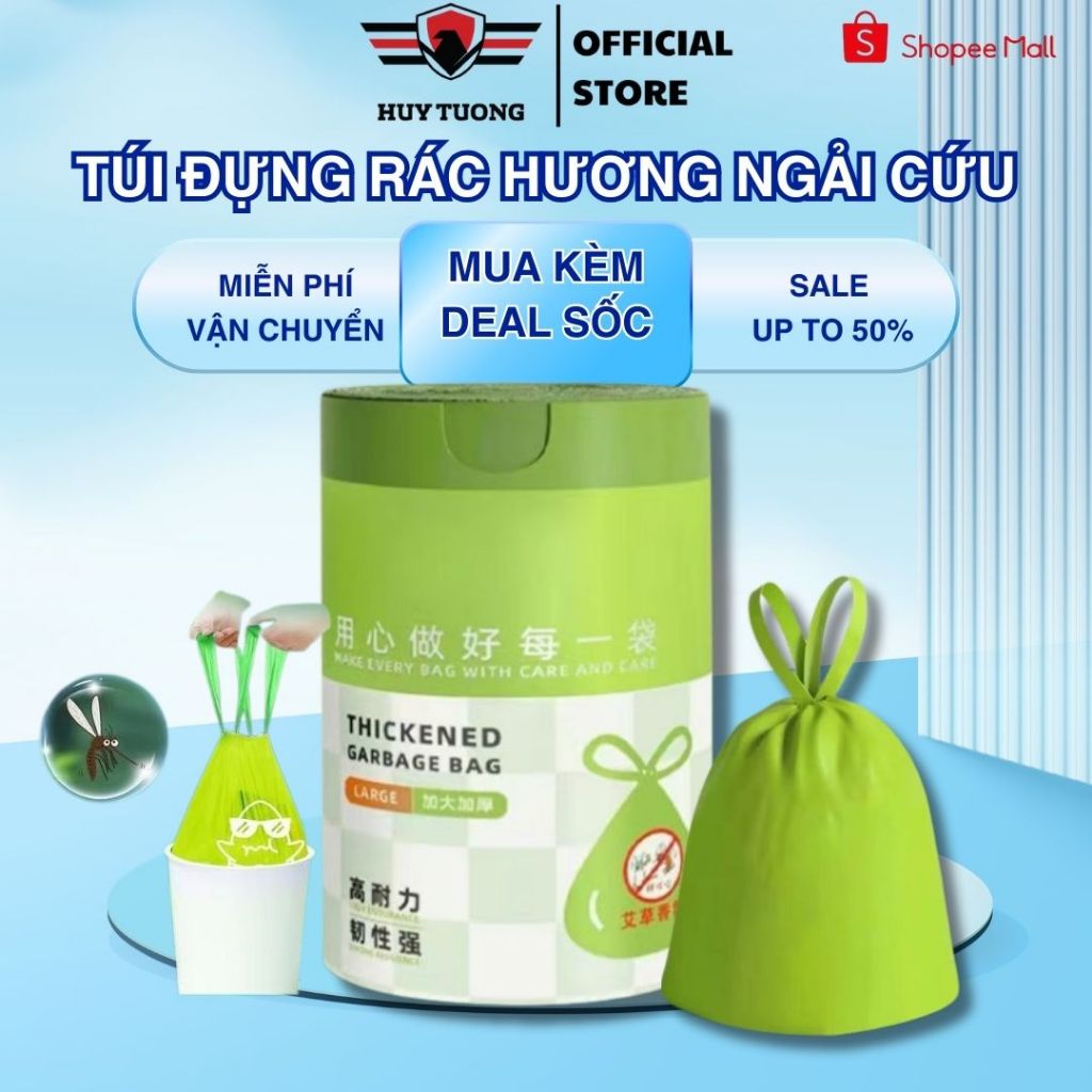 Túi đựng rác có dây rút tiện lợi, kích thước 45x50cm, túi đựng rác dây ...
