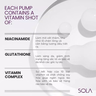 Vi Kim Sinh Học Giảm Nám Chuyên Sâu Sola Whitening Reedle Shot 100/400 50ml - Bebeau