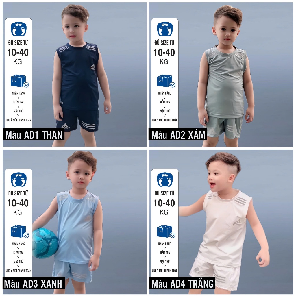 Đồ Bộ Bé Trai Mùa Hè 𝗟𝗮𝗻𝗹𝗲𝗲 𝗙𝗮𝘀𝗵𝗶𝗼𝗻 Sát Nách Mã AD