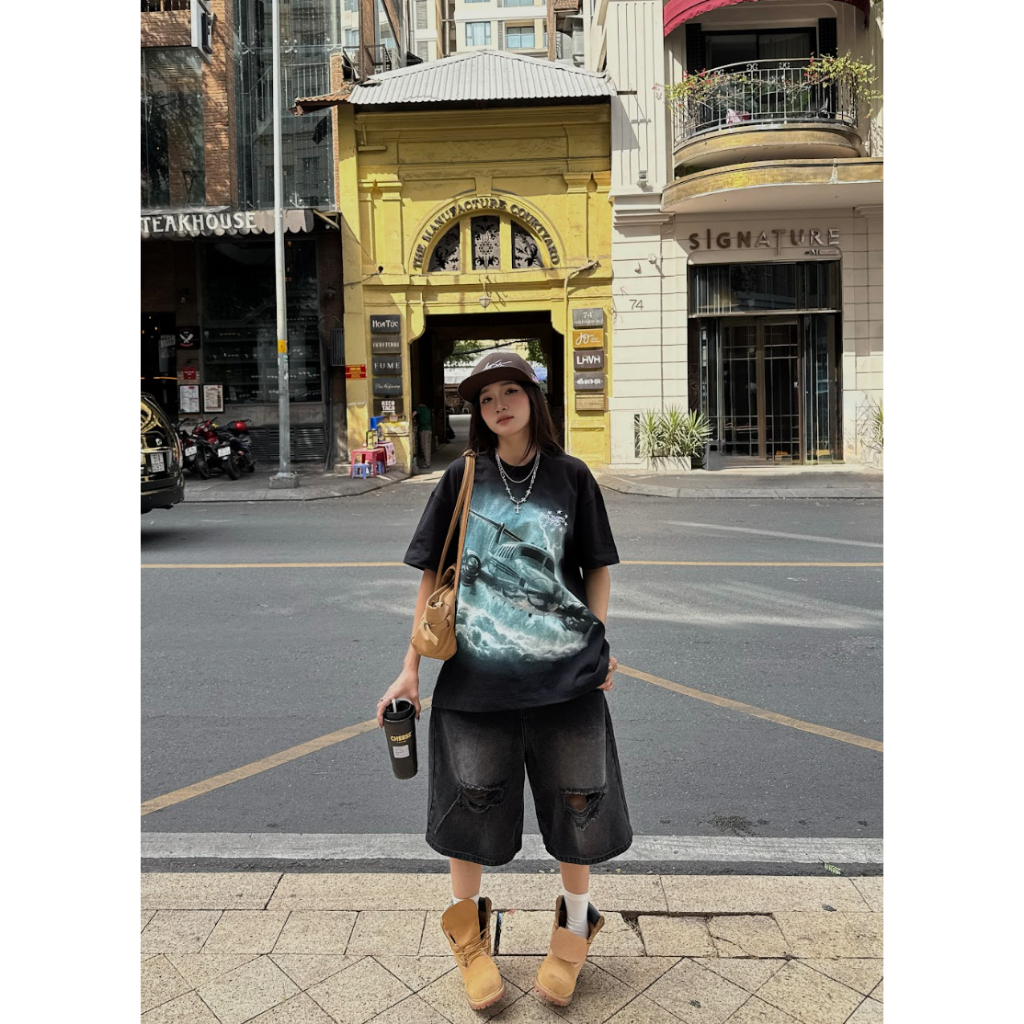 Ảnh HADES Storm Rider Tee - HADES Brand chính hãng Áo thun tay lỡ cotton unisex 3