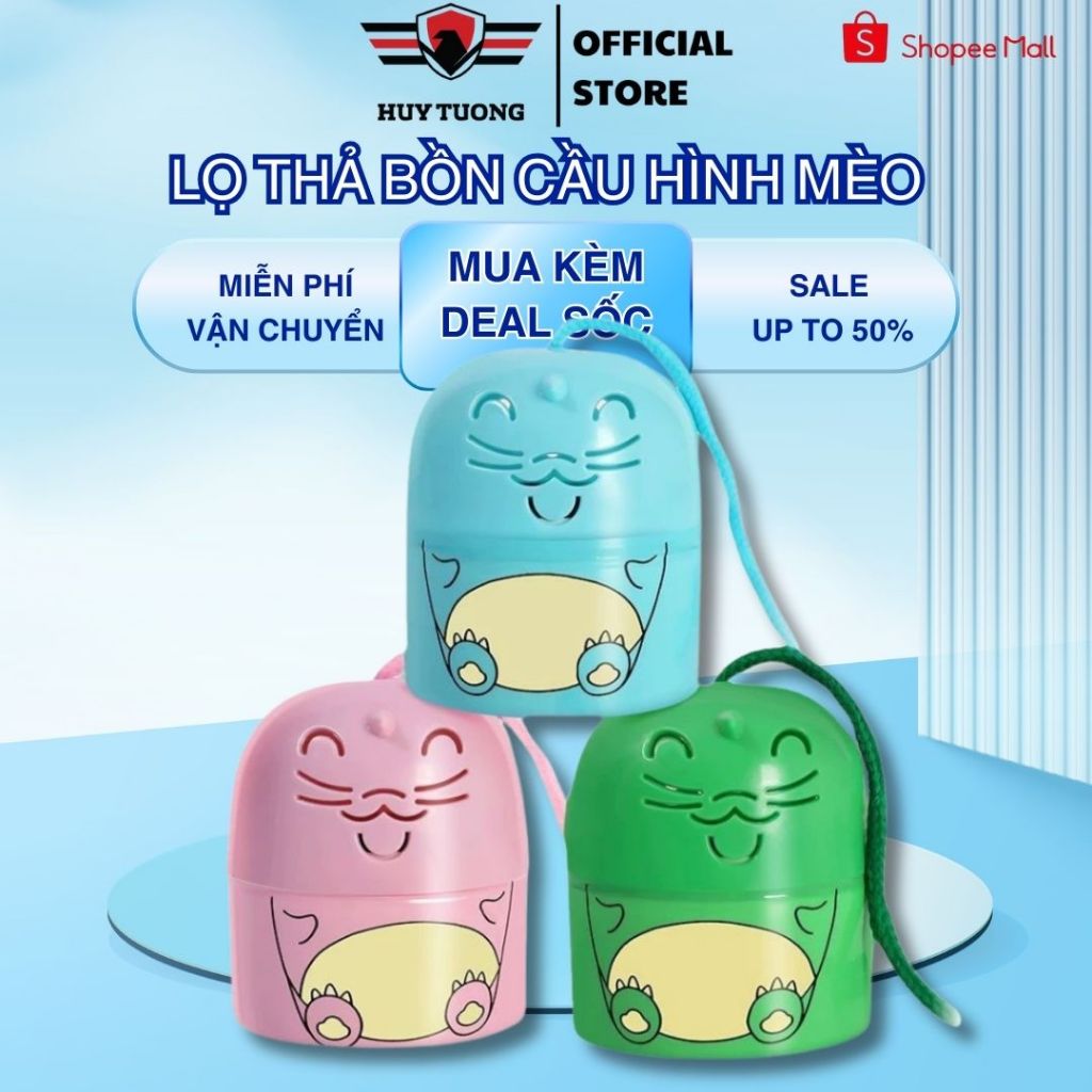 Ảnh Lọ Thả Bồn Cầu Hình Mèo Khử Mùi Bồn cầu Hương Thơm Thanh Mát Tặng Kèm Dây Dễ Dàng Khi Sử Dụng 1