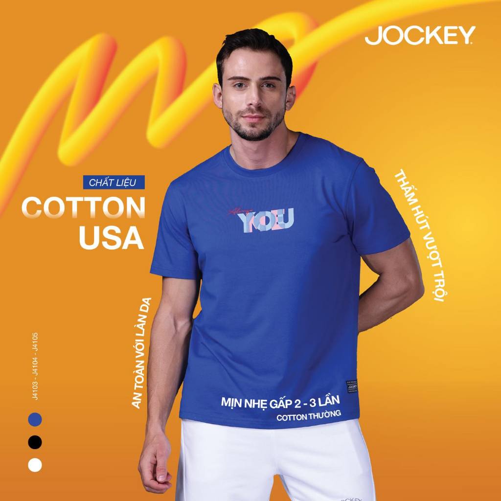 Ảnh Áo T - Shirt Jockey Unisex Nam Nữ in họa tiết - J4103 3