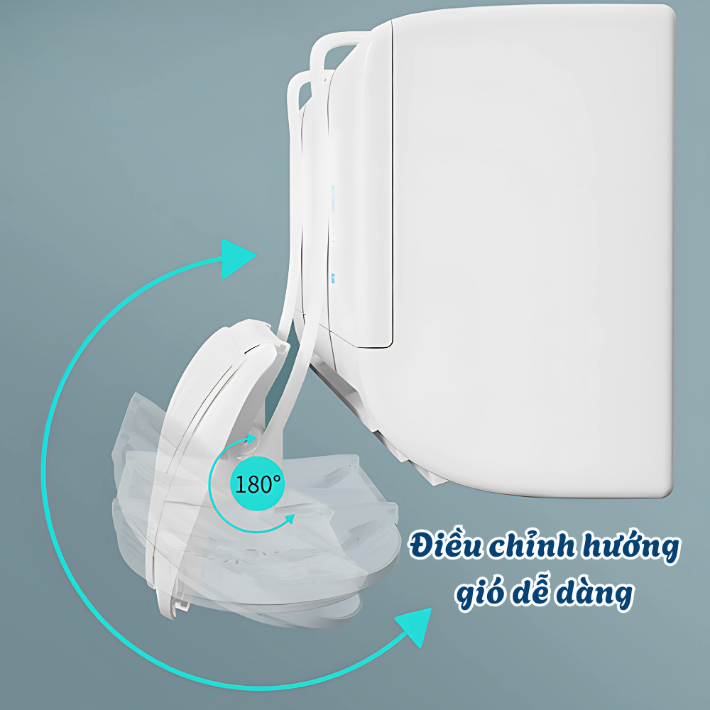[CÓ BẢO HÀNH] Tấm Chắn Gió điều hòa 2 quạt gió tỏa đều 360 độ, Chắn gió máy lạnh có điều chỉnh