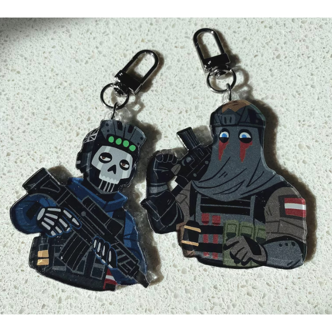 Ghost and Konig | COD Acrylic Keychain