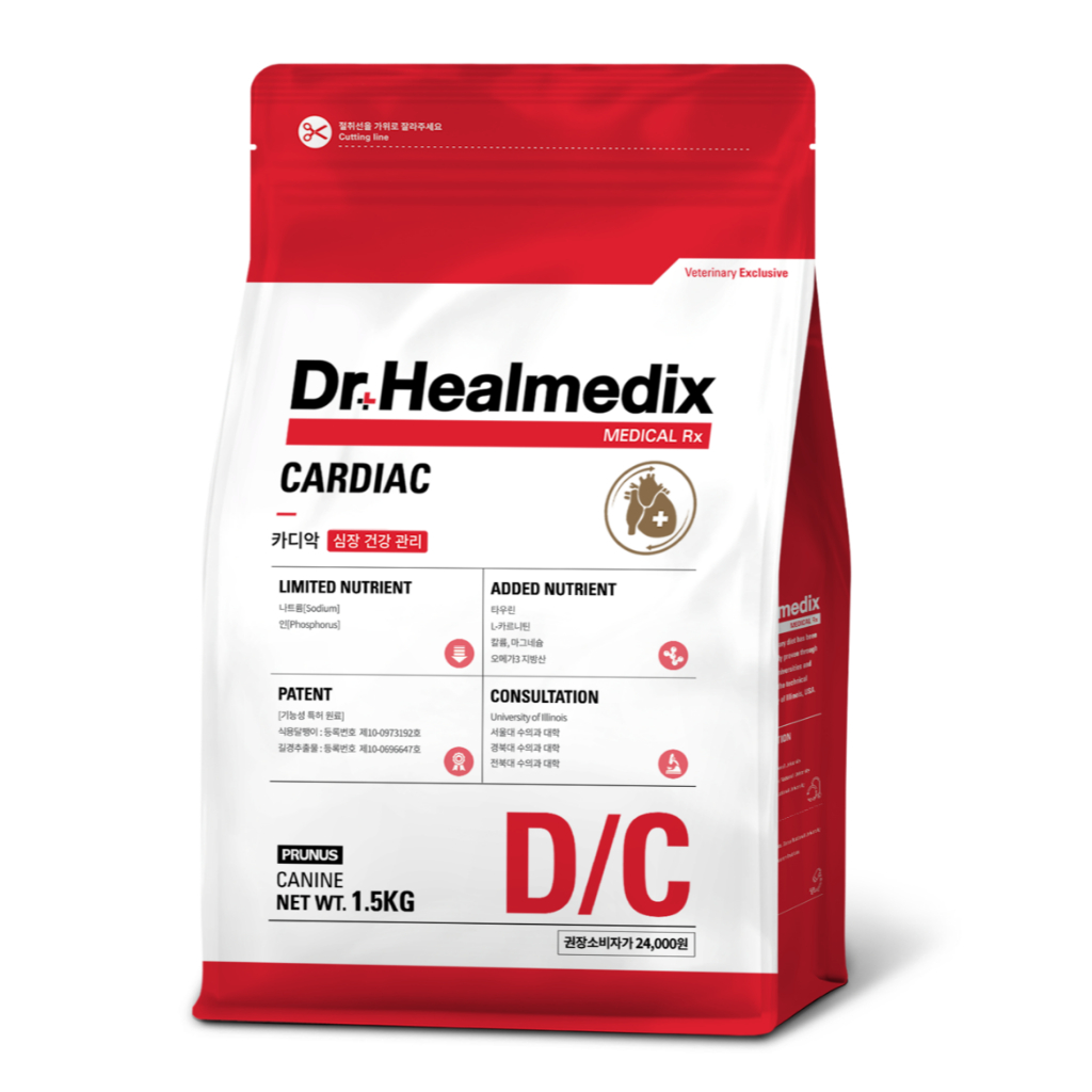THỨC ĂN HẠT KHÔ HỖ TRỢ TIM CHO CHÓ DR. HEALMEDIX CARDIAC 1.5kg