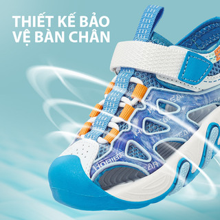Sandal chính hãng HOBIBEAR E1205 Blue, dép đi học đi chơi thời trang dành cho bé trai
