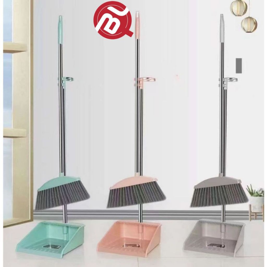Bộ Chổi Quét Nhà Kèm Hốt Rác Cán Dài Cao Cấp 2 trong 1 Tiện Lợi Thông ...