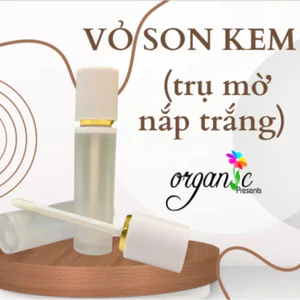 VỎ SON KEM (TRỤ MỜ - NẮP TRẮNG KEM)