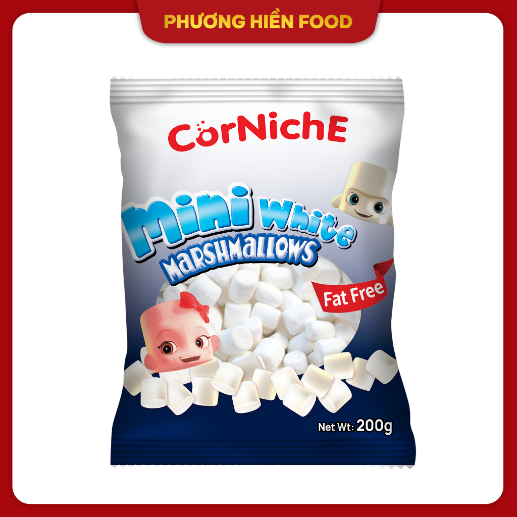 [Marshmallow] Kẹo Mini White Marshmallow 200g hiệu Corniche nhập khẩu ...