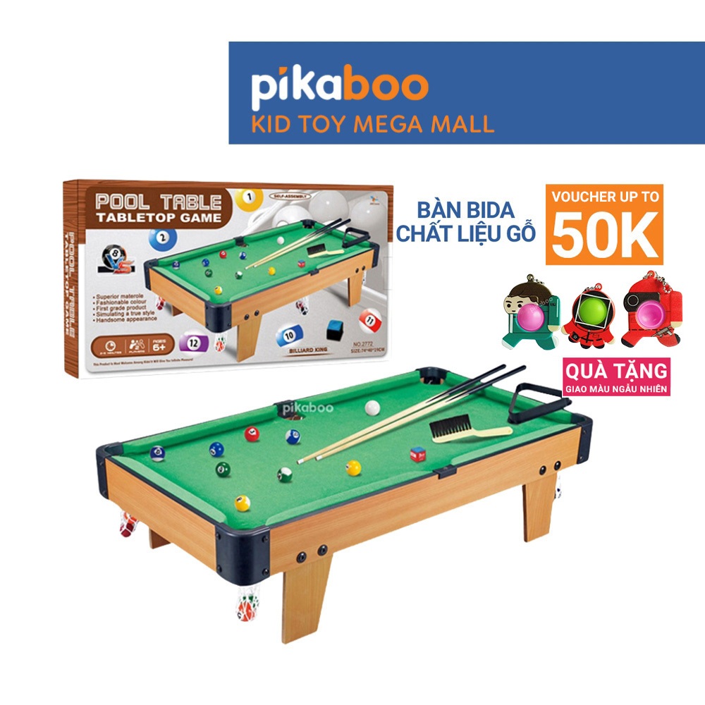 Ảnh Đồ chơi thể thao bàn bi a Pikaboo mini cho bé chất cao cấp an toàn giúp bé vận động phát triển 1