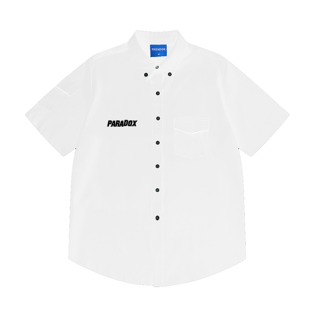 Ảnh Áo sơ mi POCKETY SHIRT Cotton lạnh Màu Trắng, Đen PARADOX SM5V0302 2