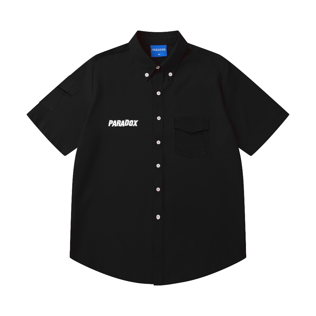 Ảnh Áo sơ mi POCKETY SHIRT Cotton lạnh Màu Trắng, Đen PARADOX SM5V0302 3