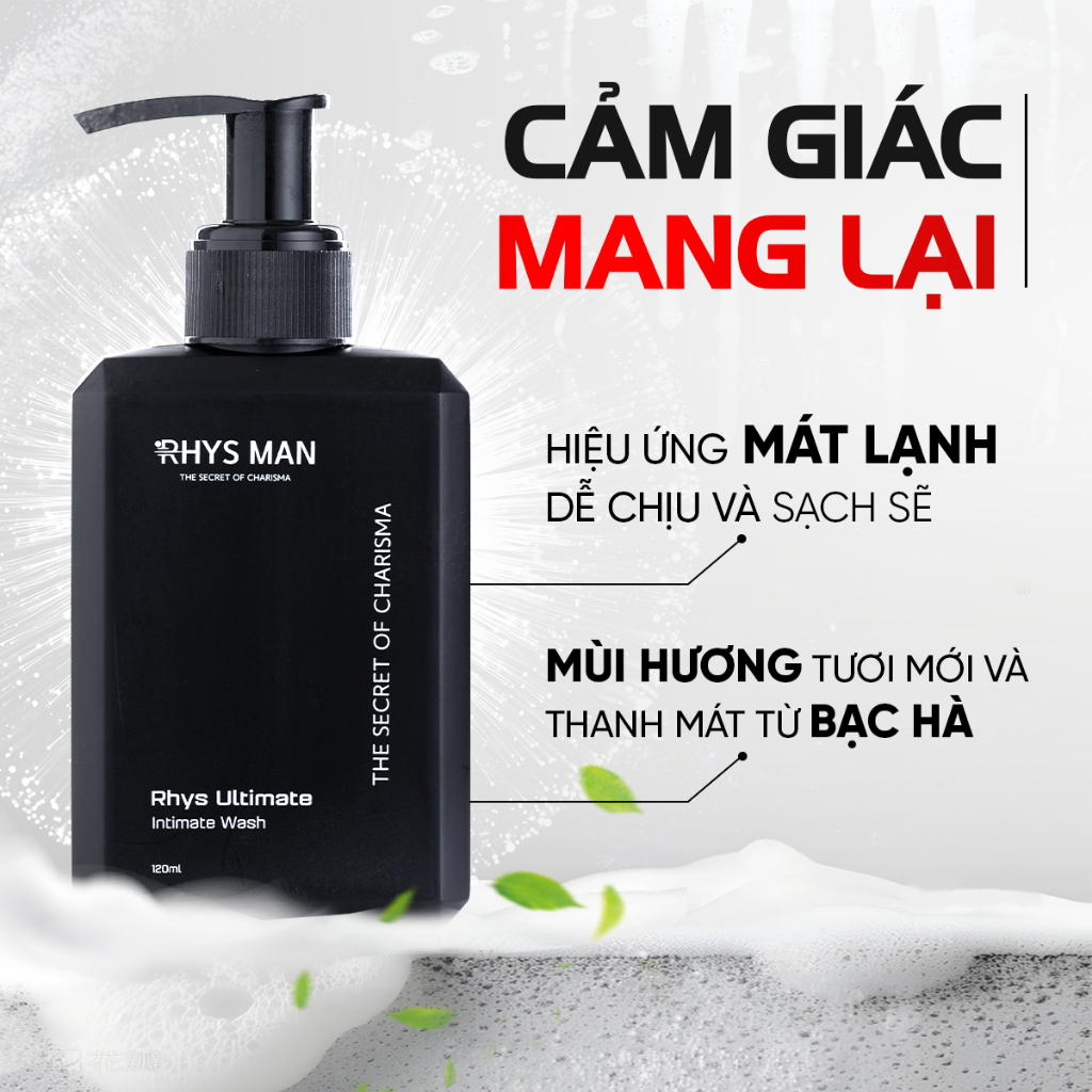 Ảnh Dung dịch vệ sinh nam RHYS MAN hương bạc hà Rhys Ultimate 120ml 2