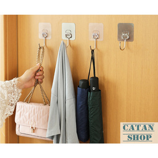 Vỉ Móc INOX bản lớn treo đồ cực dính, Miếng dán móc INOX chịu lực tối đa 10kg