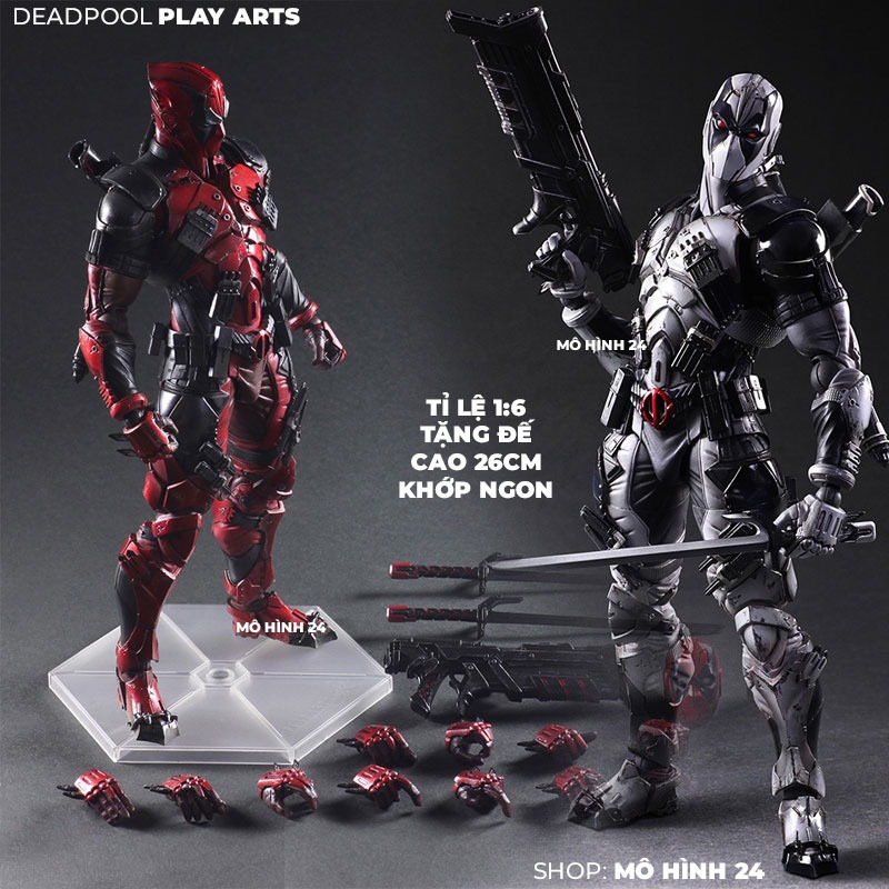 Mô hình Play Arts Marvel DeadPool PAK Action Figure (KO) 26cm Dead pool ...