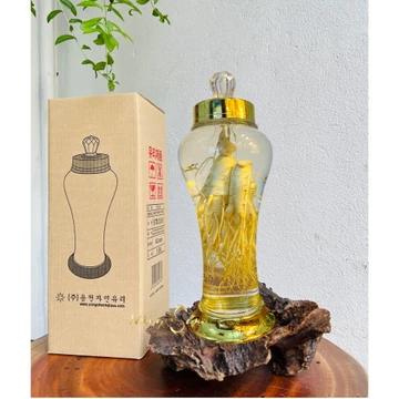 Bình Rượu Nhân Sâm Tươi Hàn Quốc 3 Lít 3 Củ- Bình Hàn Quốc, Quà Tặng Sếp, Tân Gia, Khai Trương Ý Nghĩa,Sang Trọng