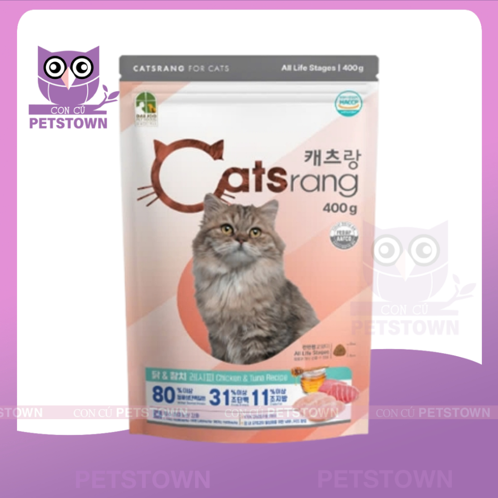 [400gram] CATSRANG - Thức ăn hạt Cho Mèo Mọi Lứa Tuổi Catsrang 400gram nhập khẩu Hàn Quốc