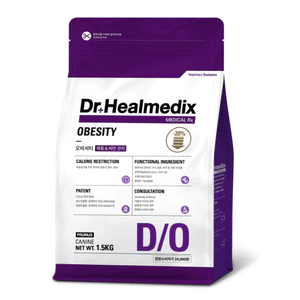 1.5kg THỨC ĂN HẠT KHÔ QUẢN LÍ CÂN NẶNG CHO CHÓ - DR. HEALMEDIX OBESITY