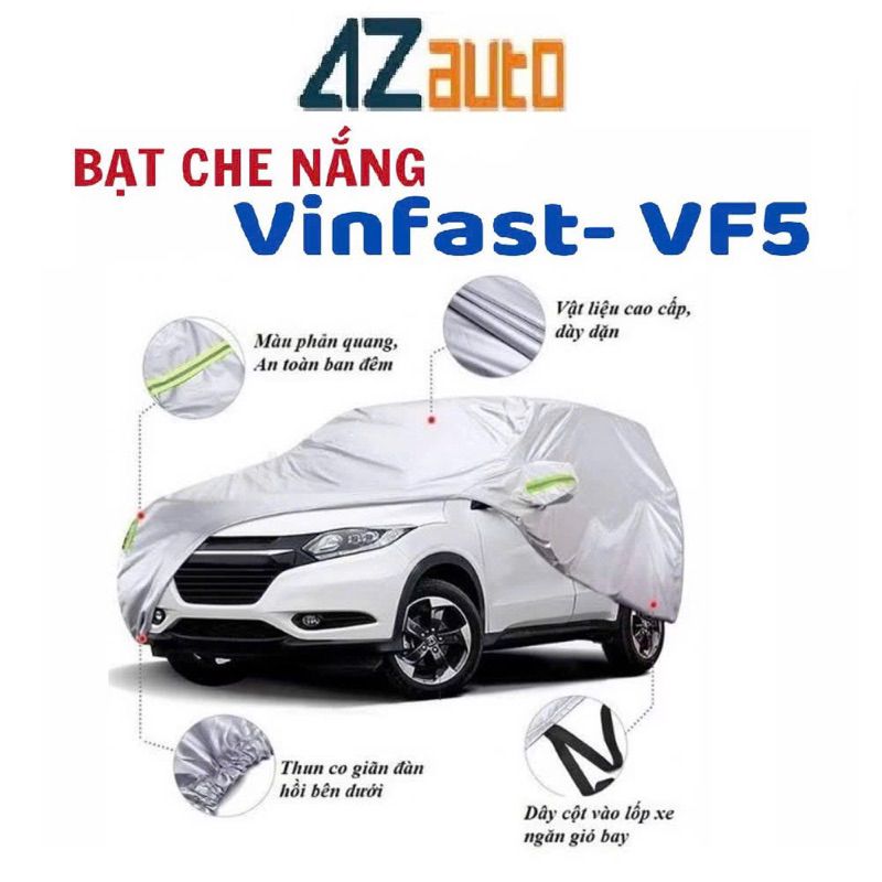 Bạt phủ ô tô Vinfast VF5 cao cấp 3 lớp cách nhiệt Hàng cao cấp