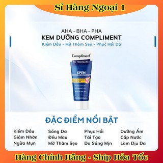 [CHÍNH HÃNG] Kem dưỡng Compliment No Problem AHA - BHA - PHA phục hồi, tái tạo da dầu mụn 50ml của Nga