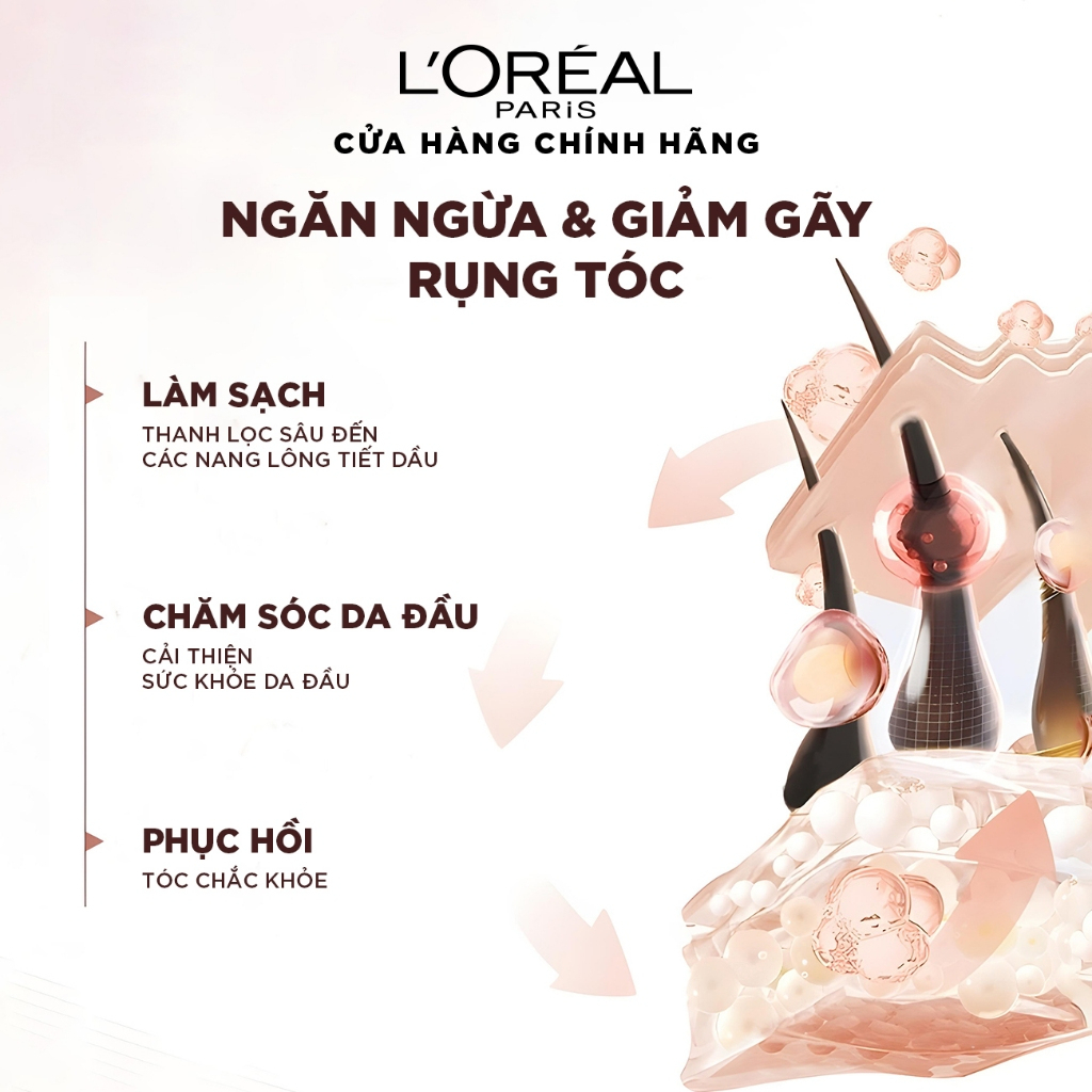 Dầu Gội Dầu Xả Loreal Paris Full Resist Giảm Rụng Tóc Và Giúp Tóc Chắc Khoẻ 440ml Cocolux
