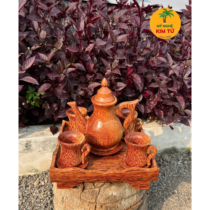 Bộ Bình Trà Lớn Khay Mẫu Vuông 4 Ly & 6 Ly Phù Hợp Trà Đạo, Trang Trí Bàn Trà, Thiết Kế Sang Trọng, Dùng Biếu Tặng