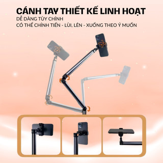 Gậy Đỡ Điện Thoại L0X3 Xoay 360 Độ, Giá Đỡ Điện Thoại Livestream quay video - Chất Liệu Hợp Kim Nhôm Cao Cấp