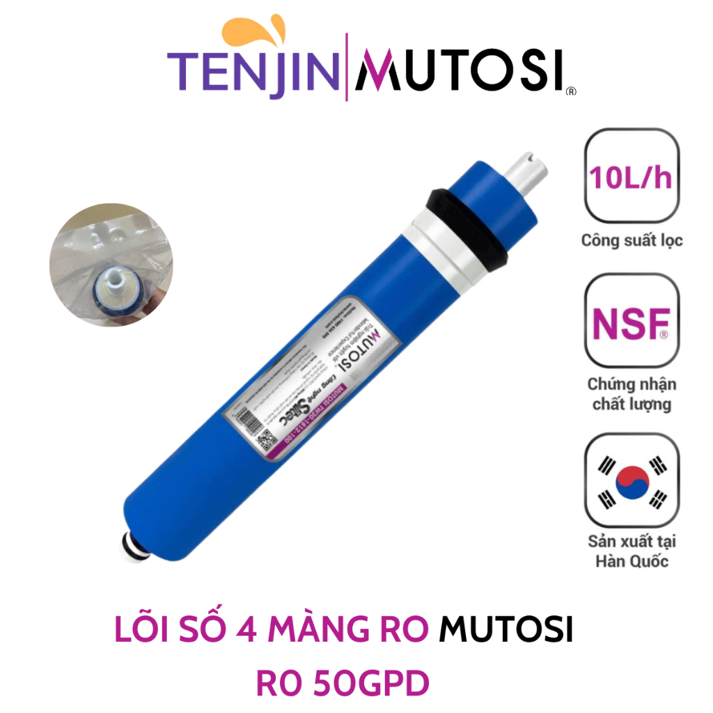 Combo 8 Lõi Lọc Nước Mutosi Cho Máy Lọc Nước RO 8 Cấp Lọc SD 123 Thường, RO 50, T33, Min, Far, Nano model MP-285MA