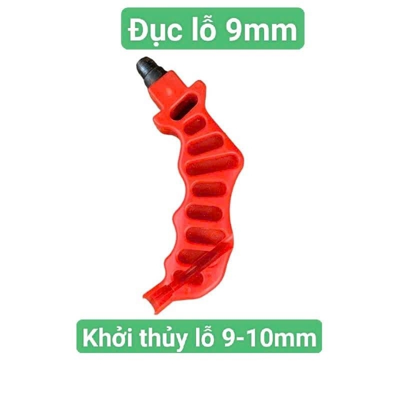 dùi đục lỗ 5mm hoặc 7mm , 9mm tùy chọn , đục lỗ xài cho khởi thủy 6mm ra dây 6mm hoặc 8mm , 10x12,8x10