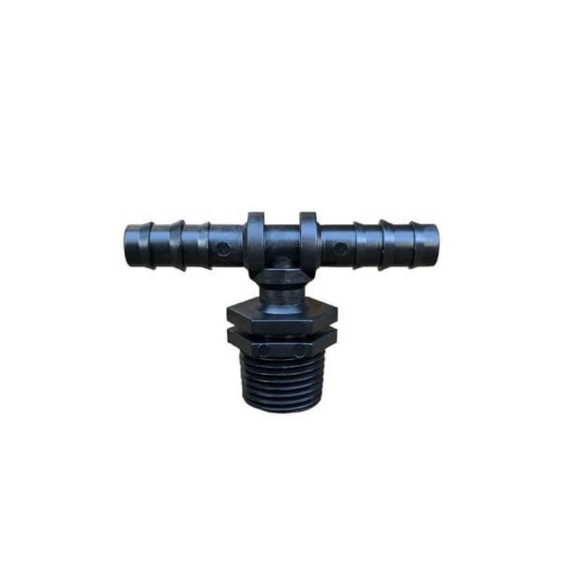 Tê ren 17 và 21 ra ống 10mm HÀNG CAO CẤP DÀY  ( ống kích thước 10x12mm) trong 10 ngoài 12mm , tê ren 21 ra 12mm