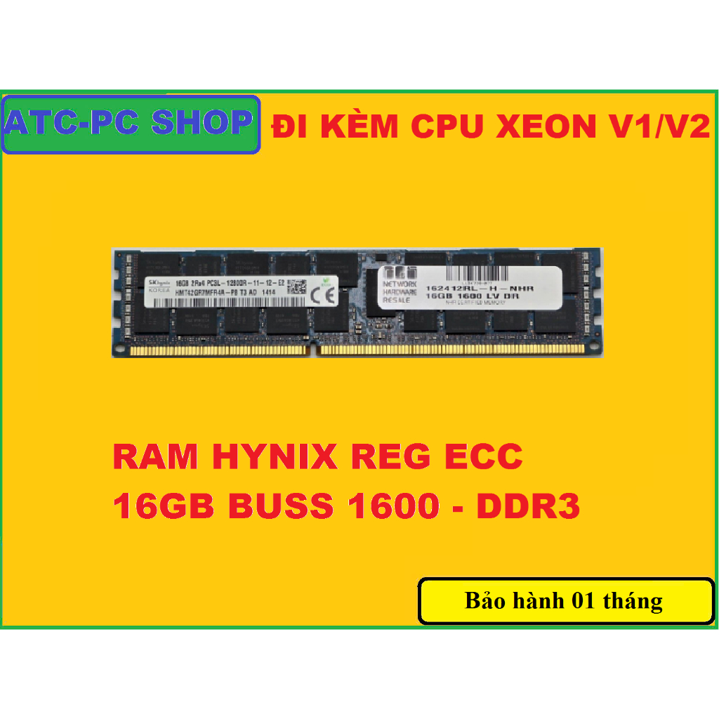 RAM REG ECC DDR3 16GB BUSS 1600, 32GB BUSS 1600 GIÁ RẺ NHẤT SHOPEE ...