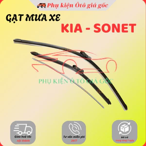 Bộ gạt Mưa xe Kia Sonet loại gạt silicon mềm (1 ĐÔI)