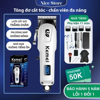 Tông Đơ Cắt Tóc Kemei KM809A PG Không Dây Chuyên Nghiệp Tông Đơ Cho Gia Đình Và Salon