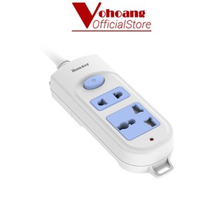 Ổ Cắm Điện Đa Năng Huntkey HK-A21 Chống Cháy 2 Lỗ Dây Dài 3M