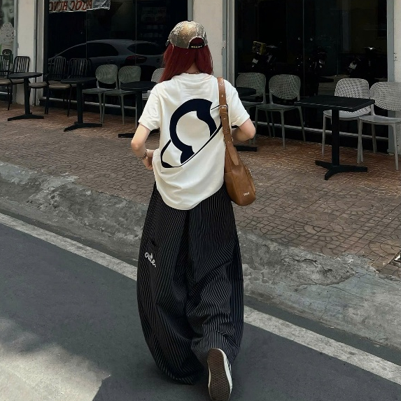 Quần Dài Kẻ Sọc Ống Rộng Outerity Striped / Form Rộng Unisex Mềm Mịn Thoáng Mát Nam Nữ | BigBuy360 - bigbuy360.vn