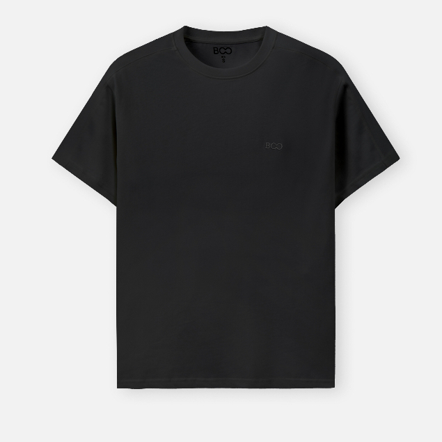 Ảnh Áo Thun BOO Unisex Overfit Can vai Thêu Logo Cá tính 2