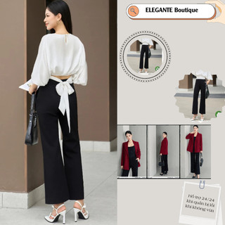 Quần Nữ Cao Cấp Công Sở Dáng Loe Trơn Dễ Phối Đồ ELEGANTE
