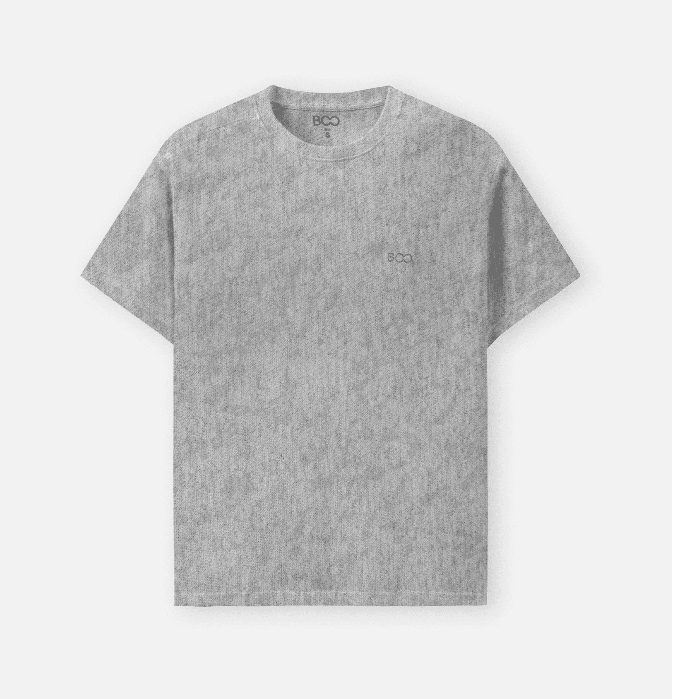 Ảnh Áo Thun BOO Unisex Overfit Can vai Thêu Logo Cá tính 1
