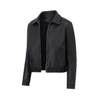 Áo Khoác Da Nữ Xịn Cao Cấp FTT Leather, Áo Da Thật Nữ Cổ Bẻ Croptop Ôm Body Sang Chảnh mã AN416