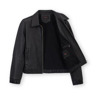 Áo Khoác Da Nữ Xịn Cao Cấp FTT Leather, Áo Da Thật Nữ Cổ Bẻ Croptop Ôm Body Sang Chảnh mã AN416