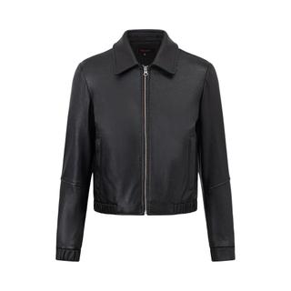 Áo Khoác Da Nữ Xịn Cao Cấp FTT Leather, Áo Da Thật Nữ Cổ Bẻ Croptop Ôm Body Sang Chảnh mã AN416