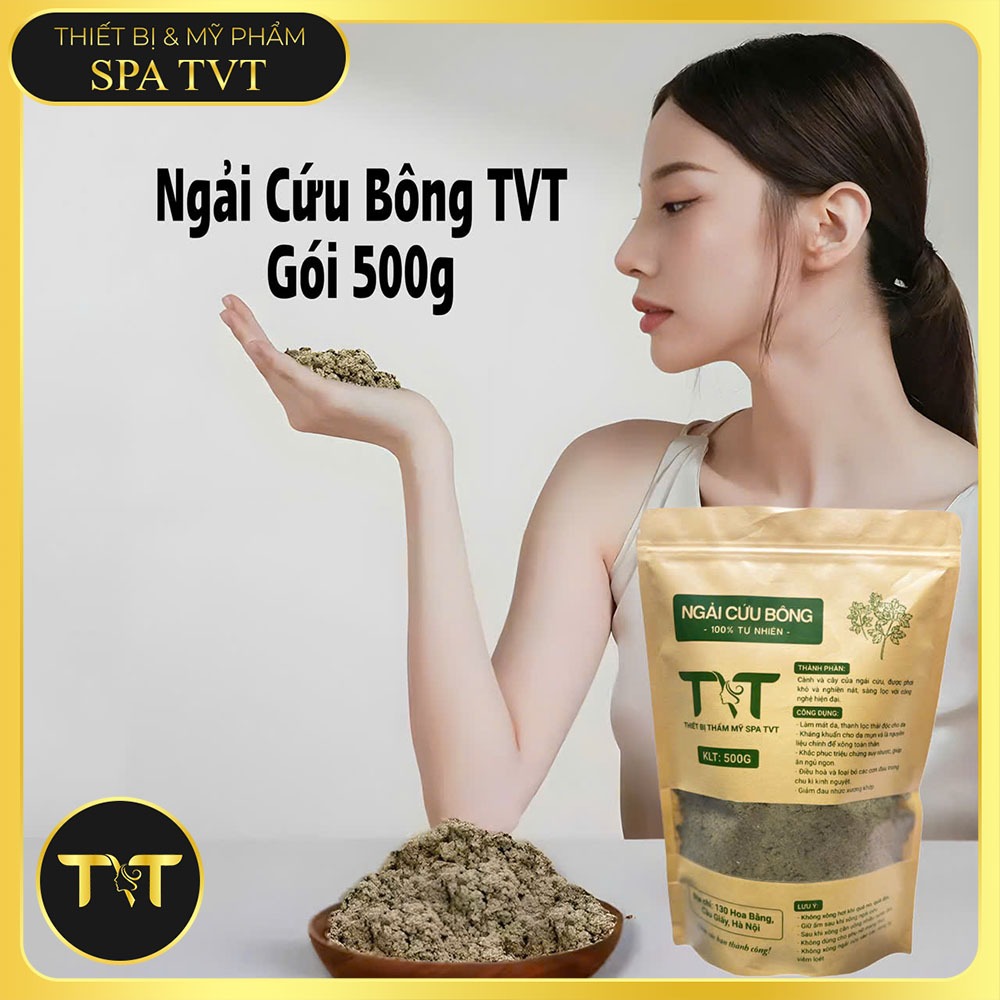 NGẢI CỨU BÔNG TVT 50G DÙNG THỬ – NGẢI CỨU XÔNG NÓNG, HỖ TRỢ LƯU THÔNG KHÍ HUYẾT, THƯ GIÃN CƠ THỂ