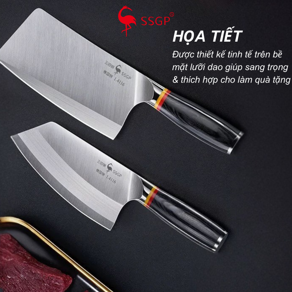 Dao làm bếp Frankfurt SSGP  - SS01808, dao chặt xương, dao cắt thịt, dao thái thịt, dao đầu bếp