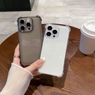 Ốp Lưng iPhone Trong Suốt, Chống Sốc, Bảo Vệ Cam TPU Silicon Mềm 4 Góc - iP 7/8/Plus/X/XS/11/12/13/14/15/16/17 Pro/Max