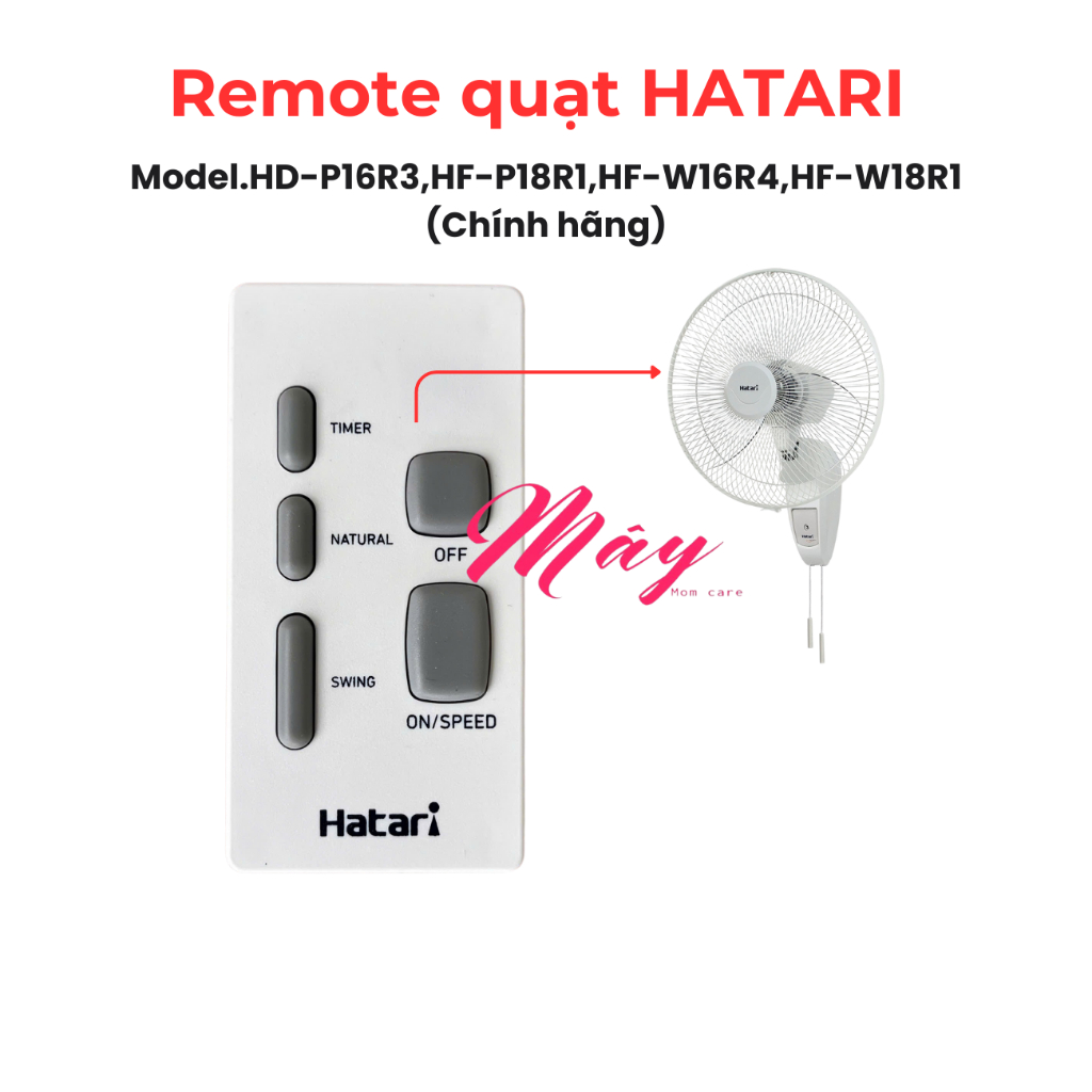 Điều khiển quạt treo tường Hatari PF2 + WF3 Thái Lan CH | Shopee Việt Nam