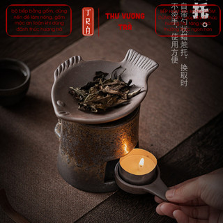 Bếp đánh thức hương trà bằng gốm dùng nến tiện lợi giúp trà ngon hơn và chuẩn vị
