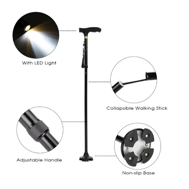 Foldable Walking Stick – 6