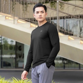 Áo thun nam dài tay, áo giữ nhiệt Sports,  logo ép nhiệt kiểu dáng thể thao  cao cấp