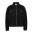 GOUNI® KAKI DENIM ZIP JACKET / BLACK